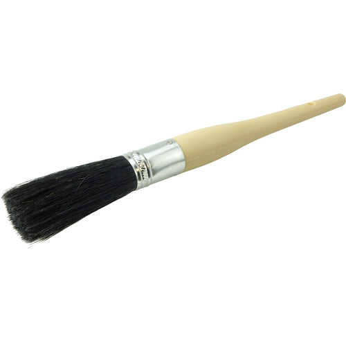 #8 15/16″ Oval Sash Brush, Black China Bristle, 3″ Trim Length, Plain Foam Handle - Apex Tool & Supply