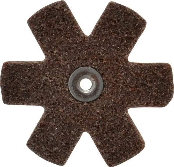 Superior Abrasives - 3" Diam Nonwoven Sanding Star - Coarse Grade, Eyelet, 8,000 RPM - Apex Tool & Supply