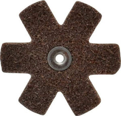 Superior Abrasives - 3" Diam Nonwoven Sanding Star - Coarse Grade, Eyelet, 8,000 RPM - Apex Tool & Supply
