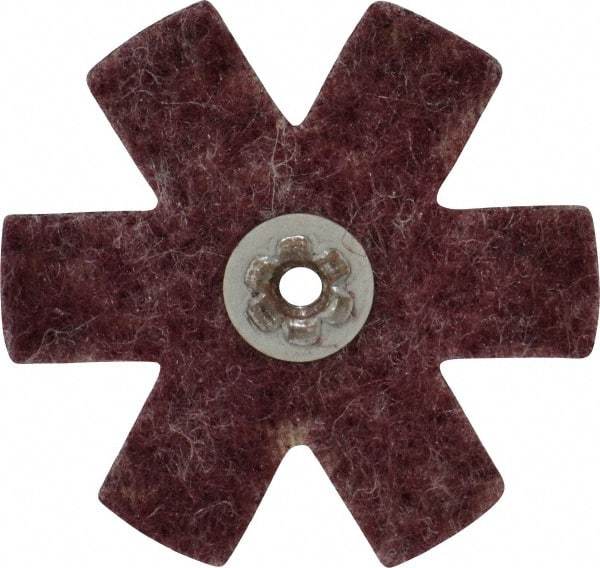 Superior Abrasives - 3" Diam Nonwoven Sanding Star - Medium Grade, Eyelet, 8,000 RPM - Apex Tool & Supply