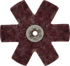 Superior Abrasives - 3" Diam Nonwoven Sanding Star - Medium Grade, Eyelet, 8,000 RPM - Apex Tool & Supply