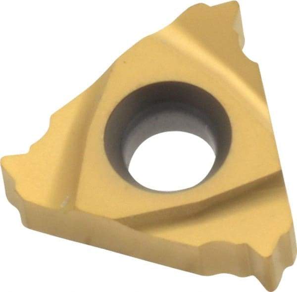 Seco - 16ER External Right Hand 14 UNJ Laydown Threading Insert - Grade CP500, TiAlN/TiN Coated Carbide - Apex Tool & Supply