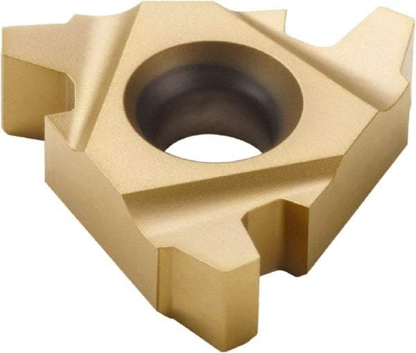 Seco - 16EL External Left Hand 8 Acme Laydown Threading Insert - Grade CP500, TiAlN/TiN Coated Carbide, 9.53mm Inscribed Circle - Apex Tool & Supply