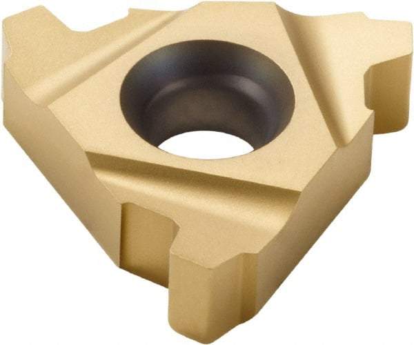 Seco - 27ER External Right Hand 4 Stub Acme Laydown Threading Insert - Grade CP300, TiAlN/TiN Coated Carbide, 15.88mm Inscribed Circle - Apex Tool & Supply