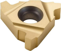 Seco - 27ER External Right Hand 4 Stub Acme Laydown Threading Insert - Grade CP300, TiAlN/TiN Coated Carbide, 15.88mm Inscribed Circle - Apex Tool & Supply
