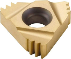 Seco - 22ER External Right Hand 16 UN Laydown Threading Insert - Grade CP500, TiAlN/TiN Coated Carbide, 12.7mm Inscribed Circle - Apex Tool & Supply