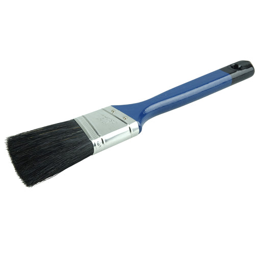 1-1/2″ Angled Sash Brush, Black China Bristle, 2-1/4″ Trim Length, Blue Foam Handle - Apex Tool & Supply