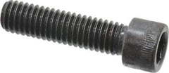 Made in USA - 3/8-16 UNC Hex Socket Drive, Socket Cap Screw - Alloy Steel, Black Oxide Finish, Fully Threaded, 1-1/2" Length Under Head - Apex Tool & Supply