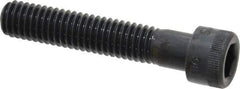Made in USA - 3/8-16 UNC Hex Socket Drive, Socket Cap Screw - Alloy Steel, Black Oxide Finish, Partially Threaded, 2" Length Under Head - Apex Tool & Supply