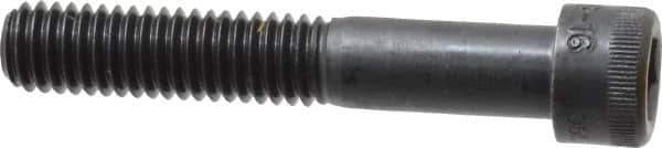Made in USA - 3/8-16 UNC Hex Socket Drive, Socket Cap Screw - Alloy Steel, Black Oxide Finish, Partially Threaded, 2-1/4" Length Under Head - Apex Tool & Supply