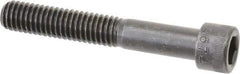 Made in USA - 3/8-16 UNC Hex Socket Drive, Socket Cap Screw - Alloy Steel, Black Oxide Finish, Partially Threaded, 2-1/2" Length Under Head - Apex Tool & Supply