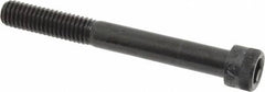 Made in USA - 3/8-16 UNC Hex Socket Drive, Socket Cap Screw - Alloy Steel, Black Oxide Finish, Partially Threaded, 3-1/4" Length Under Head - Apex Tool & Supply