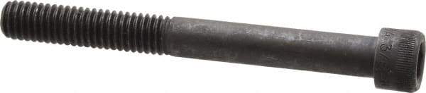 Made in USA - 3/8-16 UNC Hex Socket Drive, Socket Cap Screw - Alloy Steel, Black Oxide Finish, Partially Threaded, 3-1/2" Length Under Head - Apex Tool & Supply