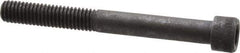 Made in USA - 3/8-16 UNC Hex Socket Drive, Socket Cap Screw - Alloy Steel, Black Oxide Finish, Partially Threaded, 3-1/2" Length Under Head - Apex Tool & Supply