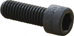 Made in USA - 7/16-14 UNC Hex Socket Drive, Socket Cap Screw - Alloy Steel, Black Oxide Finish, Fully Threaded, 1-1/4" Length Under Head - Apex Tool & Supply