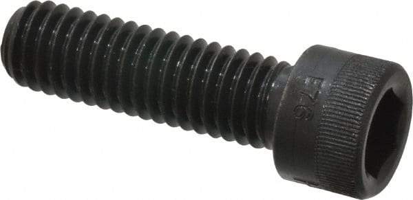 Made in USA - 7/16-14 UNC Hex Socket Drive, Socket Cap Screw - Alloy Steel, Black Oxide Finish, Fully Threaded, 1-1/2" Length Under Head - Apex Tool & Supply