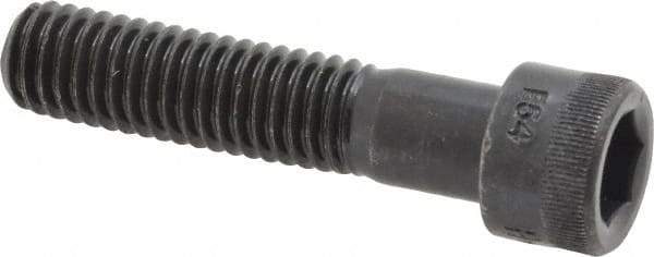 Made in USA - 7/16-14 UNC Hex Socket Drive, Socket Cap Screw - Alloy Steel, Black Oxide Finish, Partially Threaded, 2" Length Under Head - Apex Tool & Supply