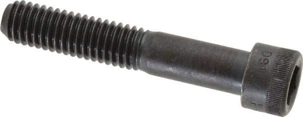 Made in USA - 7/16-14 UNC Hex Socket Drive, Socket Cap Screw - Alloy Steel, Black Oxide Finish, Partially Threaded, 2-1/2" Length Under Head - Apex Tool & Supply