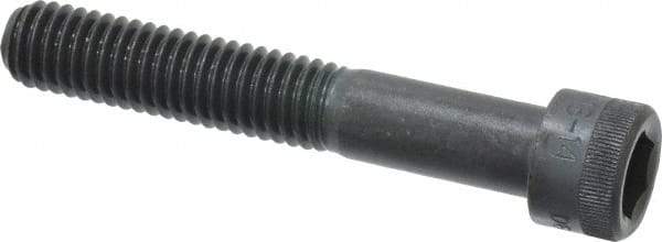 Made in USA - 7/16-14 UNC Hex Socket Drive, Socket Cap Screw - Alloy Steel, Black Oxide Finish, Partially Threaded, 2-3/4" Length Under Head - Apex Tool & Supply