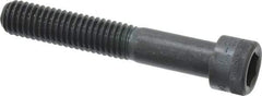 Made in USA - 7/16-14 UNC Hex Socket Drive, Socket Cap Screw - Alloy Steel, Black Oxide Finish, Partially Threaded, 2-3/4" Length Under Head - Apex Tool & Supply
