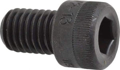 Made in USA - 1/2-13 UNC Hex Socket Drive, Socket Cap Screw - Alloy Steel, Black Oxide Finish, Fully Threaded, 3/4" Length Under Head - Apex Tool & Supply