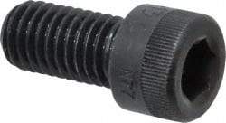 Made in USA - 1/2-13 UNC Hex Socket Drive, Socket Cap Screw - Alloy Steel, Black Oxide Finish, Fully Threaded, 1" Length Under Head - Apex Tool & Supply