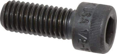 Made in USA - 1/2-13 UNC Hex Socket Drive, Socket Cap Screw - Alloy Steel, Black Oxide Finish, Fully Threaded, 1-1/4" Length Under Head - Apex Tool & Supply