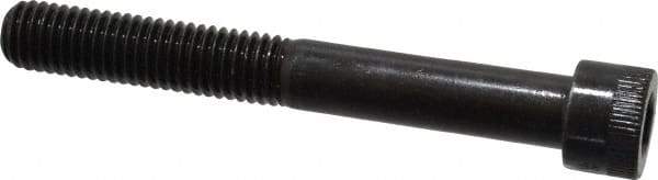 Made in USA - 1/2-13 UNC Hex Socket Drive, Socket Cap Screw - Alloy Steel, Black Oxide Finish, Partially Threaded, 4" Length Under Head - Apex Tool & Supply