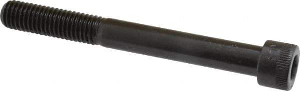 Made in USA - 1/2-13 UNC Hex Socket Drive, Socket Cap Screw - Alloy Steel, Black Oxide Finish, Partially Threaded, 4-1/2" Length Under Head - Apex Tool & Supply