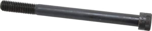 Made in USA - 1/2-13 UNC Hex Socket Drive, Socket Cap Screw - Alloy Steel, Black Oxide Finish, Partially Threaded, 6" Length Under Head - Apex Tool & Supply