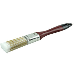 1″ Varnish Brush, Poly/Nylon Fill, 2-1/4″ Trim Length, Red Foam Handle - Apex Tool & Supply