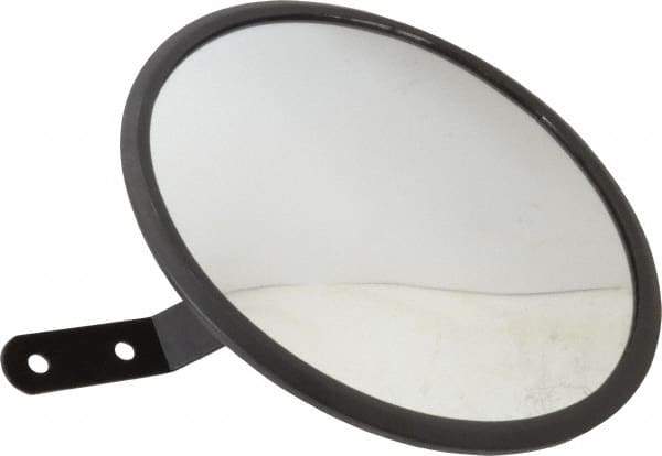 PRO-SAFE - Indoor & Outdoor Round Vehicle/Utility Safety, Traffic & Inspection Mirrors - Glass Lens, 8" Diam - Apex Tool & Supply