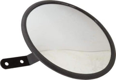 PRO-SAFE - Indoor & Outdoor Round Vehicle/Utility Safety, Traffic & Inspection Mirrors - Glass Lens, 8" Diam - Apex Tool & Supply
