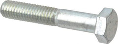 Value Collection - M8x1.25mm Metric Coarse, 45mm Length Under Head Hex Head Cap Screw - Partially Threaded, Grade 10.9 Alloy Steel, Zinc-Plated Finish, 13mm Hex - Apex Tool & Supply
