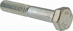 Value Collection - M8x1.25mm Metric Coarse, 50mm Length Under Head Hex Head Cap Screw - Partially Threaded, Grade 10.9 Alloy Steel, Zinc-Plated Finish, 13mm Hex - Apex Tool & Supply