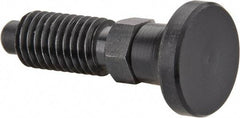 Gibraltar - M10x1.5, 20mm Thread Length, 0.236" Max Plunger Diam, 0.22 Lb Init to 2.02 Lb Final End Force, Knob Handle Plunger - Delrin Knob, 0.98" Body Length, 0.79" Length Under Head/Shoulder, 0.196" Plunger Projection - Apex Tool & Supply