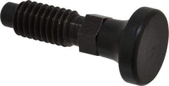 Gibraltar - 3/8-16, 3/4" Thread Length, 1/4" Max Plunger Diam, 0.25 Lb Init to 2 Lb Final End Force, Knob Handle Plunger - Delrin Knob, 0.94" Body Length, 3/4" Length Under Head/Shoulder, 0.19" Plunger Projection - Apex Tool & Supply