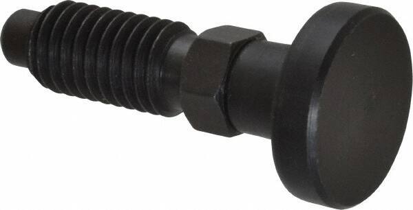 Gibraltar - 1/2-13, 1" Thread Length, 0.31" Max Plunger Diam, 0.5 Lb Init to 1.75 Lb Final End Force, Knob Handle Plunger - Delrin Knob, 1-1/4" Body Length, 1" Length Under Head/Shoulder, 1/4" Plunger Projection - Apex Tool & Supply