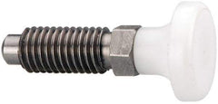 Gibraltar - M12x1.75, 25mm Thread Length, 0.314" Max Plunger Diam, 0.56 Lb Init to 1.8 Lb Final End Force, Knob Handle Plunger - Delrin Knob, 1.2" Body Length, 0.98" Length Under Head/Shoulder, 0.236" Plunger Projection - Apex Tool & Supply
