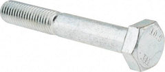 Value Collection - M10x1.50mm Metric Coarse, 70mm Length Under Head Hex Head Cap Screw - Partially Threaded, Grade 10.9 Alloy Steel, Zinc-Plated Finish, 16mm Hex - Apex Tool & Supply
