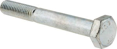 Value Collection - M10x1.50mm Metric Coarse, 80mm Length Under Head Hex Head Cap Screw - Partially Threaded, Grade 10.9 Alloy Steel, Zinc-Plated Finish, 16mm Hex - Apex Tool & Supply