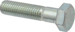 Value Collection - M12x1.75mm Metric Coarse, 50mm Length Under Head Hex Head Cap Screw - Partially Threaded, Grade 10.9 Alloy Steel, Zinc-Plated Finish, 18mm Hex - Apex Tool & Supply