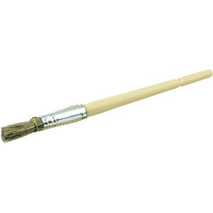 7/16″ Bridled Glue Brush, Grey China Bristle, 1-1/4″ Trim Length, Long Foam Handle - Apex Tool & Supply