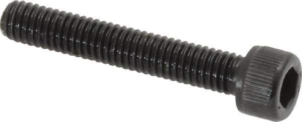 Value Collection - #8-36 UNF Hex Socket Drive, Socket Cap Screw - Alloy Steel, Black Oxide Finish, Fully Threaded, 1" Length Under Head - Apex Tool & Supply