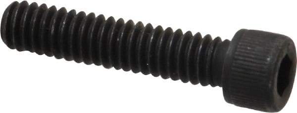 Value Collection - #12-24 UNC Hex Socket Drive, Socket Cap Screw - Alloy Steel, Black Oxide Finish, Fully Threaded, 1" Length Under Head - Apex Tool & Supply