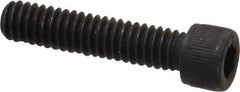 Value Collection - #12-24 UNC Hex Socket Drive, Socket Cap Screw - Alloy Steel, Black Oxide Finish, Fully Threaded, 1" Length Under Head - Apex Tool & Supply