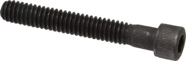 Value Collection - #12-24 UNC Hex Socket Drive, Socket Cap Screw - Alloy Steel, Black Oxide Finish, Partially Threaded, 1-1/2" Length Under Head - Apex Tool & Supply