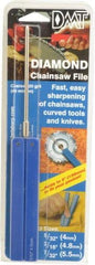 DMT - 9-1/2" OAL Coarse Round Chainsaw File Diamond File - 5/32" Wide x 5/32" Thick, 3-3/4 LOC, Blue, 325 Grit - Apex Tool & Supply