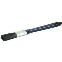 1″ Flat Sash Brush, Black China Bristle, 2″ Trim Length, Blue Foam Handle - Apex Tool & Supply