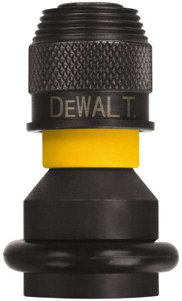 DeWALT - 1/2" Square Size Square to Hex Adapter - 1/4" Square Female Drive, 3" OAL - Apex Tool & Supply